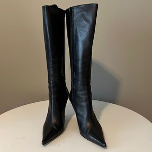 Charles David Tall Boots - Navy leather